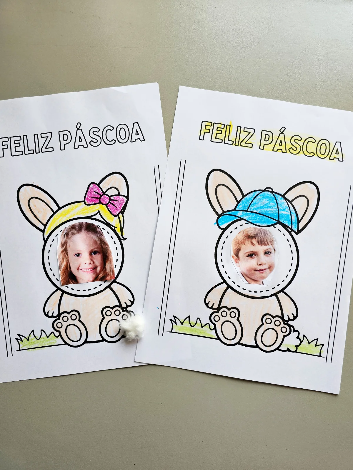 Atividade Páscoa – Coelhinho com Rostinho (Personalizável) — amostra 3: Um recurso encantador para deixar a Páscoa ainda…