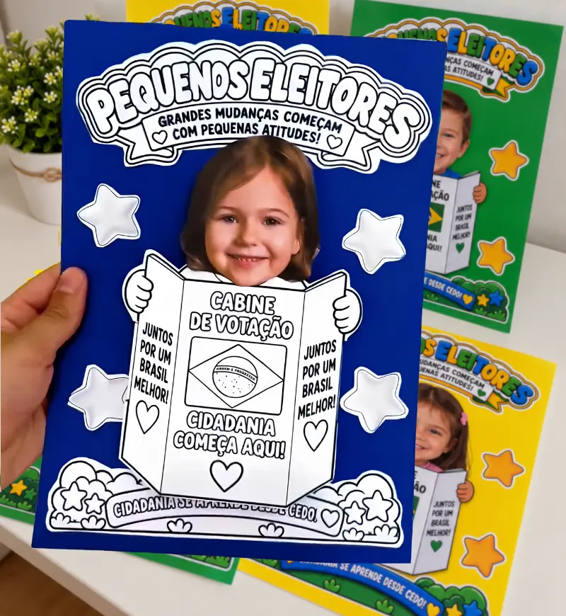 Atividade Pequenos Eleitores | PDF Educação Infantil — amostra 1: um material para transformar o tema cidadania e eleição…