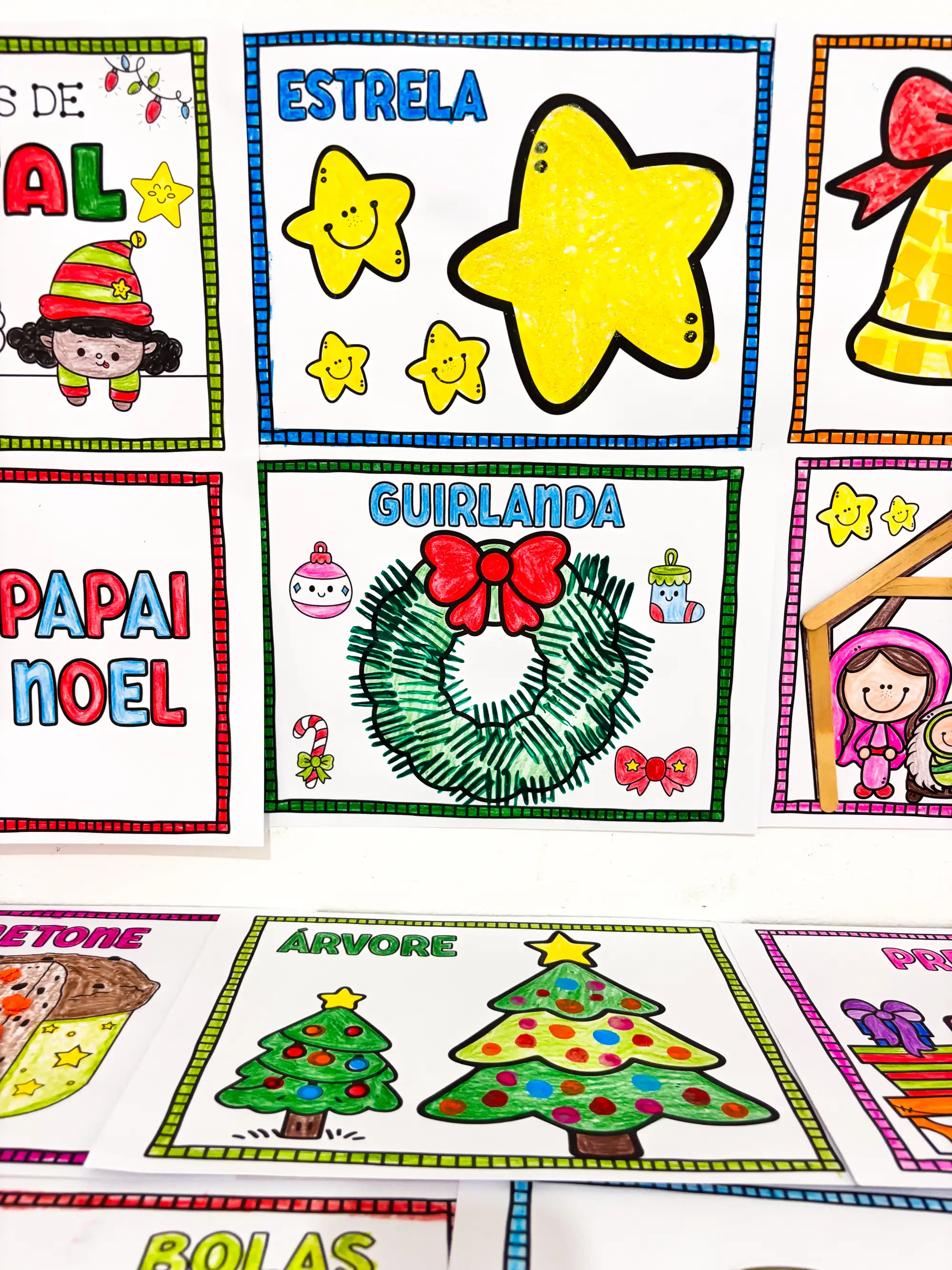 Atividade Símbolos de Natal para Colorir — amostra 1: ✨ O que a atividade proporciona?