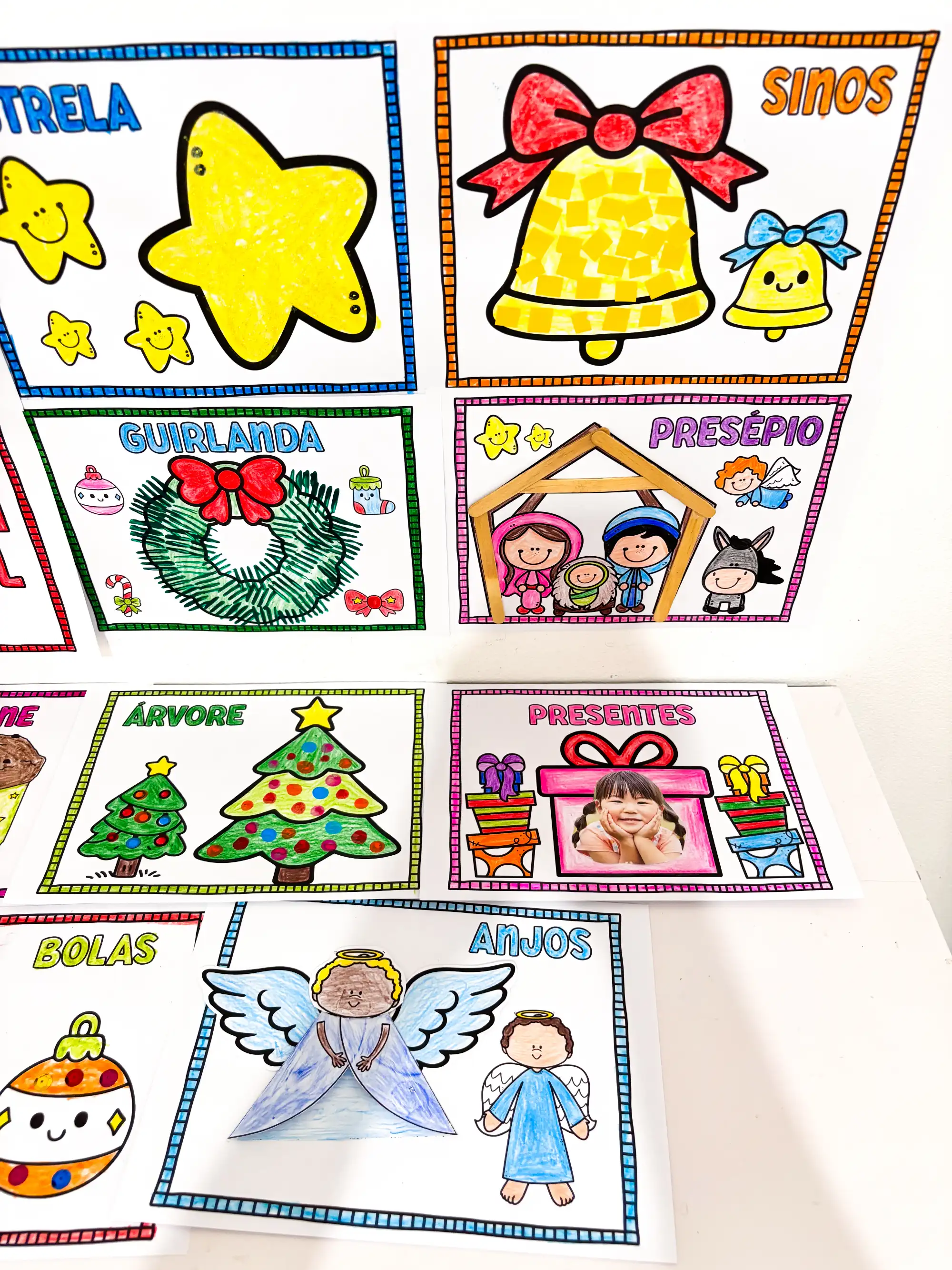 Atividade Símbolos de Natal para Colorir — amostra 2: 🎨 Sugestões de utilização