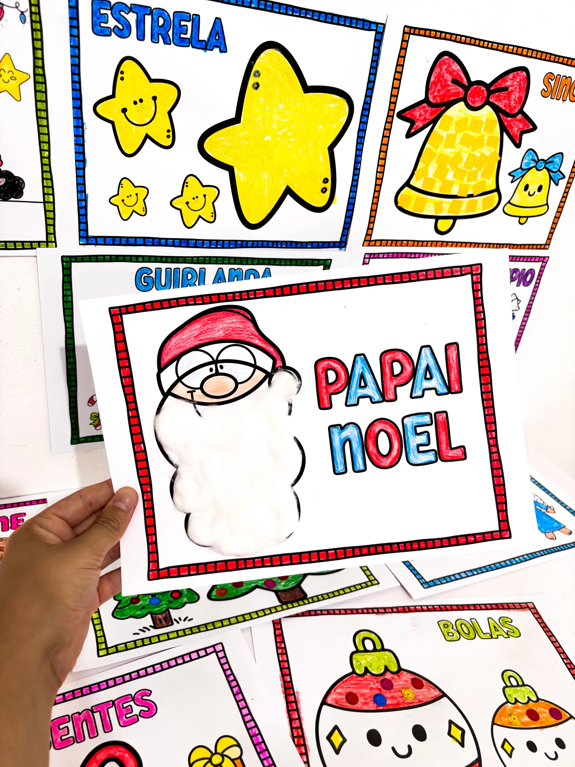 Atividade Símbolos de Natal para Colorir — amostra 7: Explore os símbolos natalinos com atividades para colorir,…