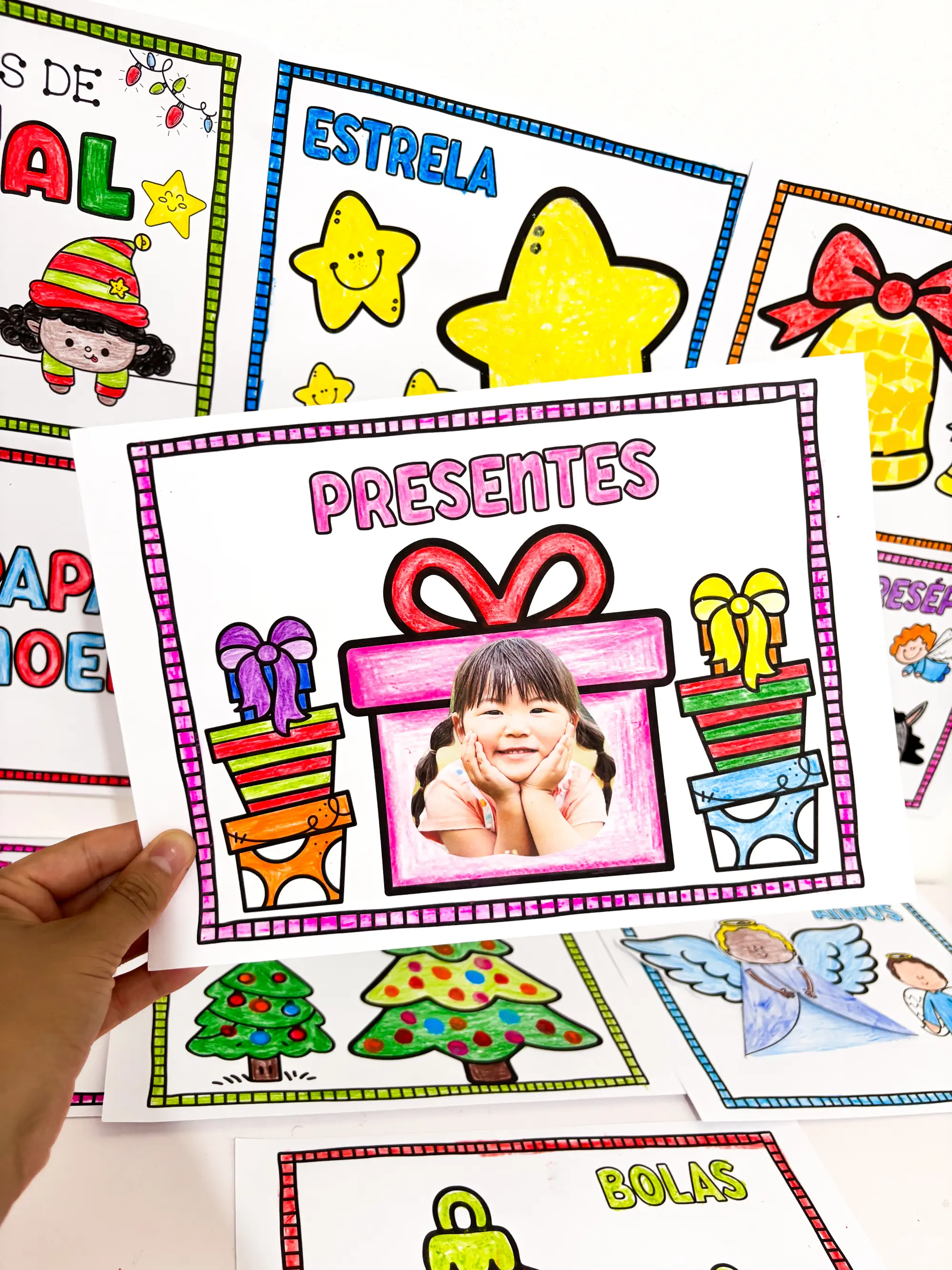 Atividade Símbolos de Natal para Colorir — Datas comemorativas para Educação Infantil: Explore os símbolos natalinos com…