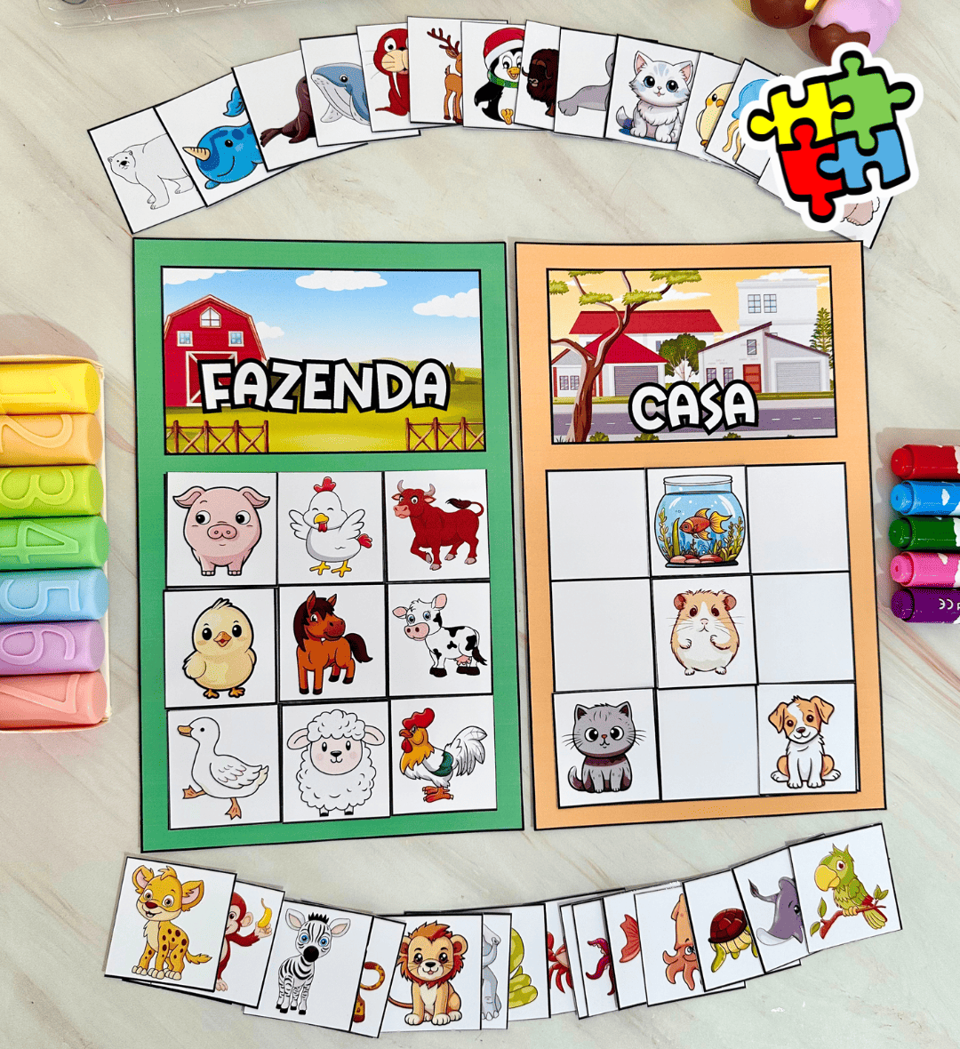 Atividade sobre habitats dos animais: Casinha dos Animais — Ciências para Educação Infantil: Explore os habitats dos…