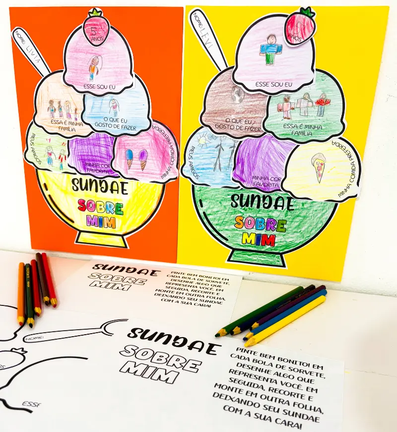 Atividade sobre mim: Sundae para acolhimento na volta às aulas — amostra 4: Para quem é indicado