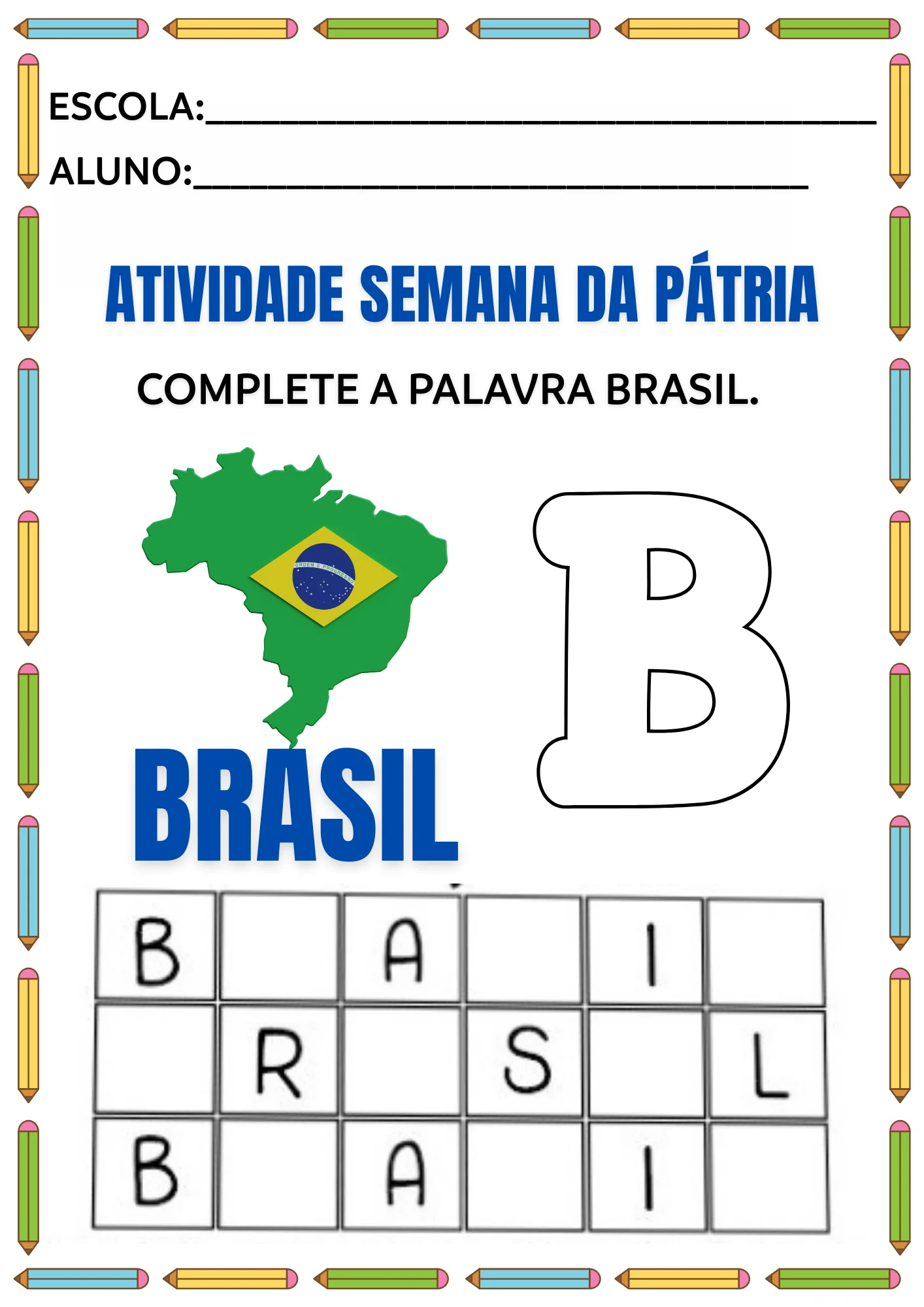 Atividades 7 de Setembro independência do Brasil — amostra 5: Atividades sobre o 7 de Setembro para trabalhar a data…