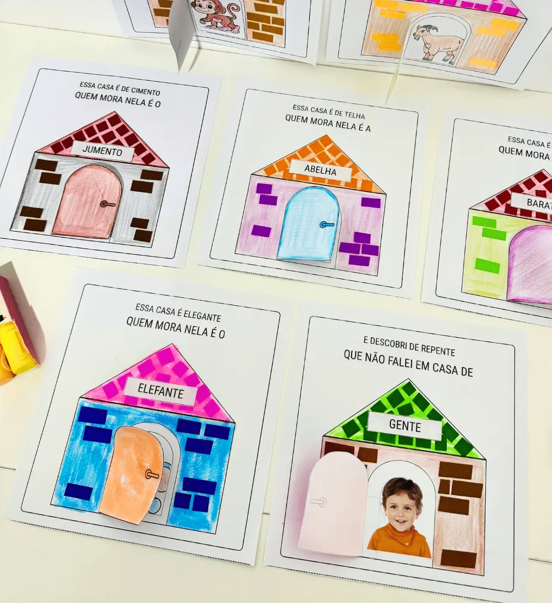 Atividades A Casa e o Seu Dono | PDF Educação Infantil — amostra 1: Atividades interativas com 7 páginas para colorir com…