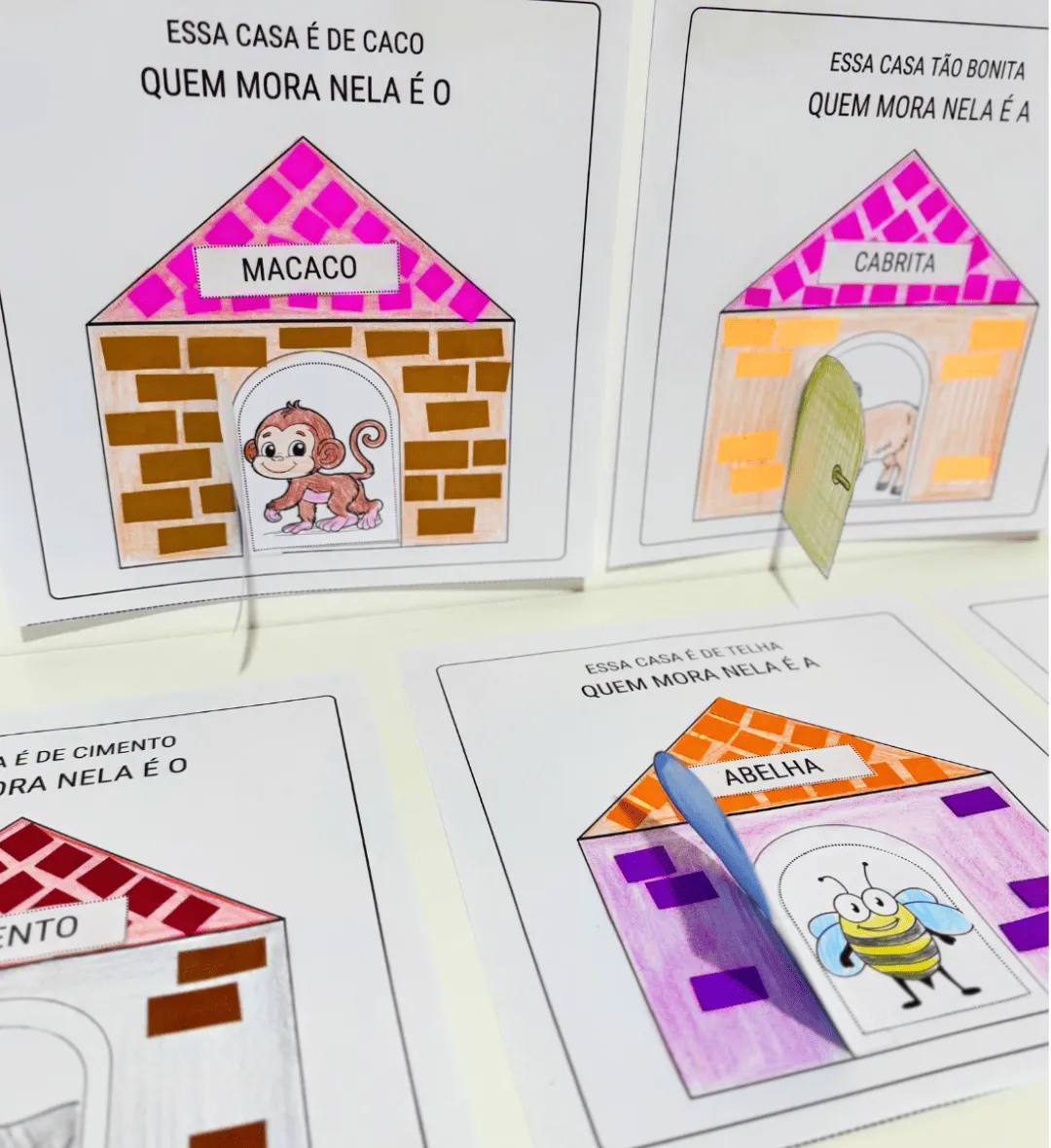 Atividades A Casa e o Seu Dono | PDF Educação Infantil — amostra 3: Atividades interativas com 7 páginas para colorir com…