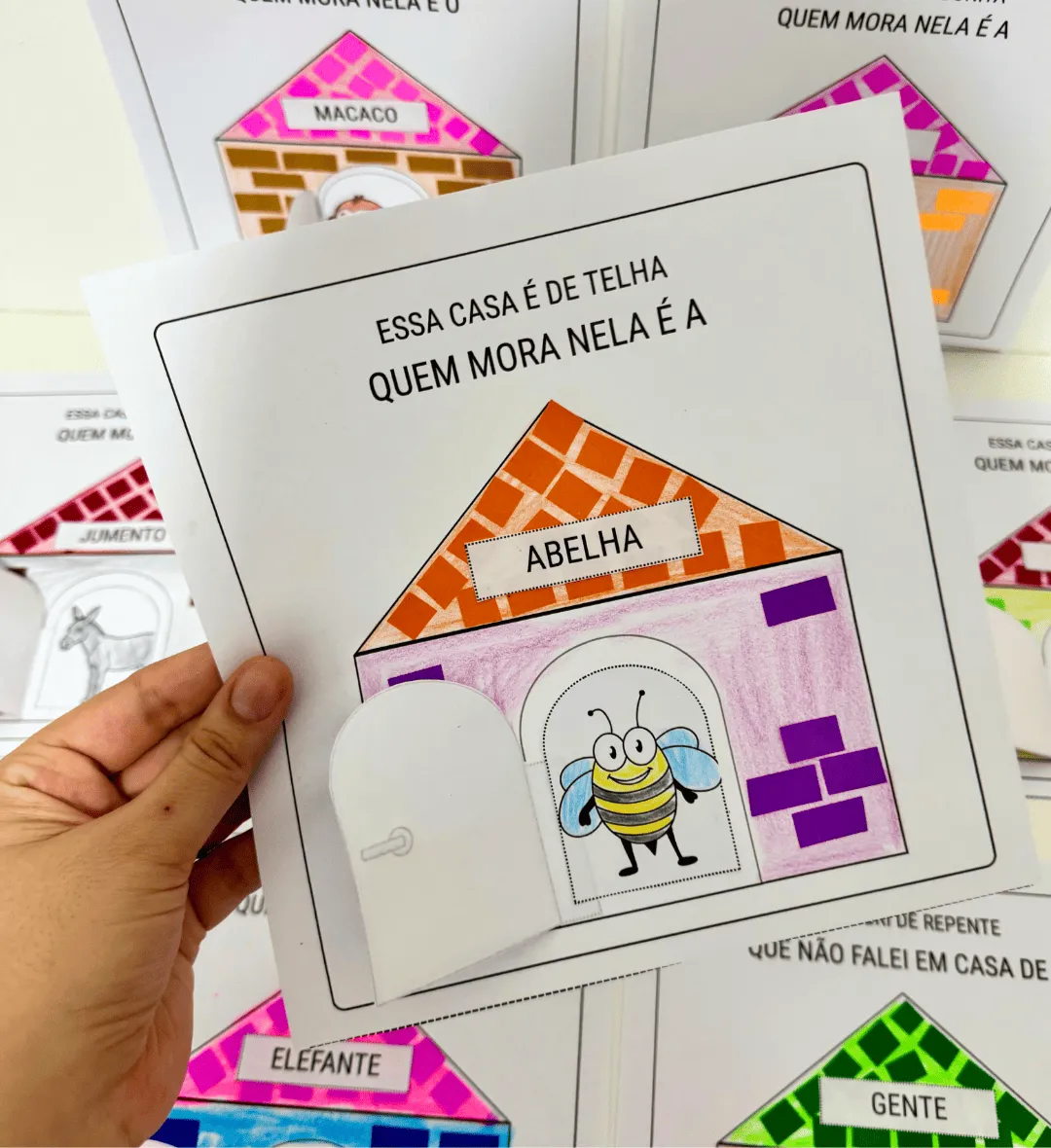 Atividades A Casa e o Seu Dono | PDF Educação Infantil — amostra 4: Atividades interativas com 7 páginas para colorir com…