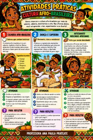 ATIVIDADES A CULTURA AFRO - BRASILEIRA 4º E 5º ANO — amostra 3: Como usar em sala ATIVIDADES A CULTURA AFRO - BRASILEIRA 4º E 5º ANO — amostra 3: Como usar em sala
