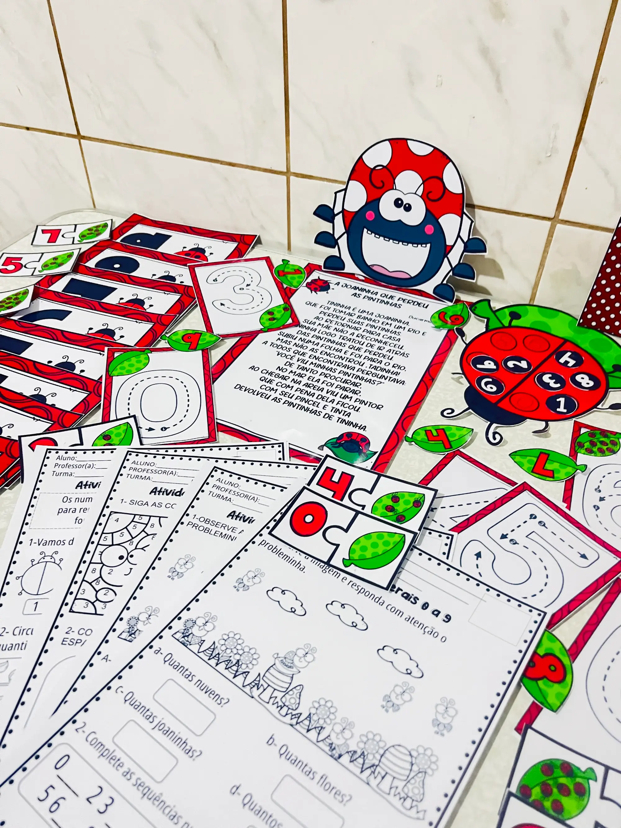 Atividades A Joaninha que Perdeu as Pintinhas para Educação Infantil — amostra 2: Combo educativo A Joaninha que Perdeu as…