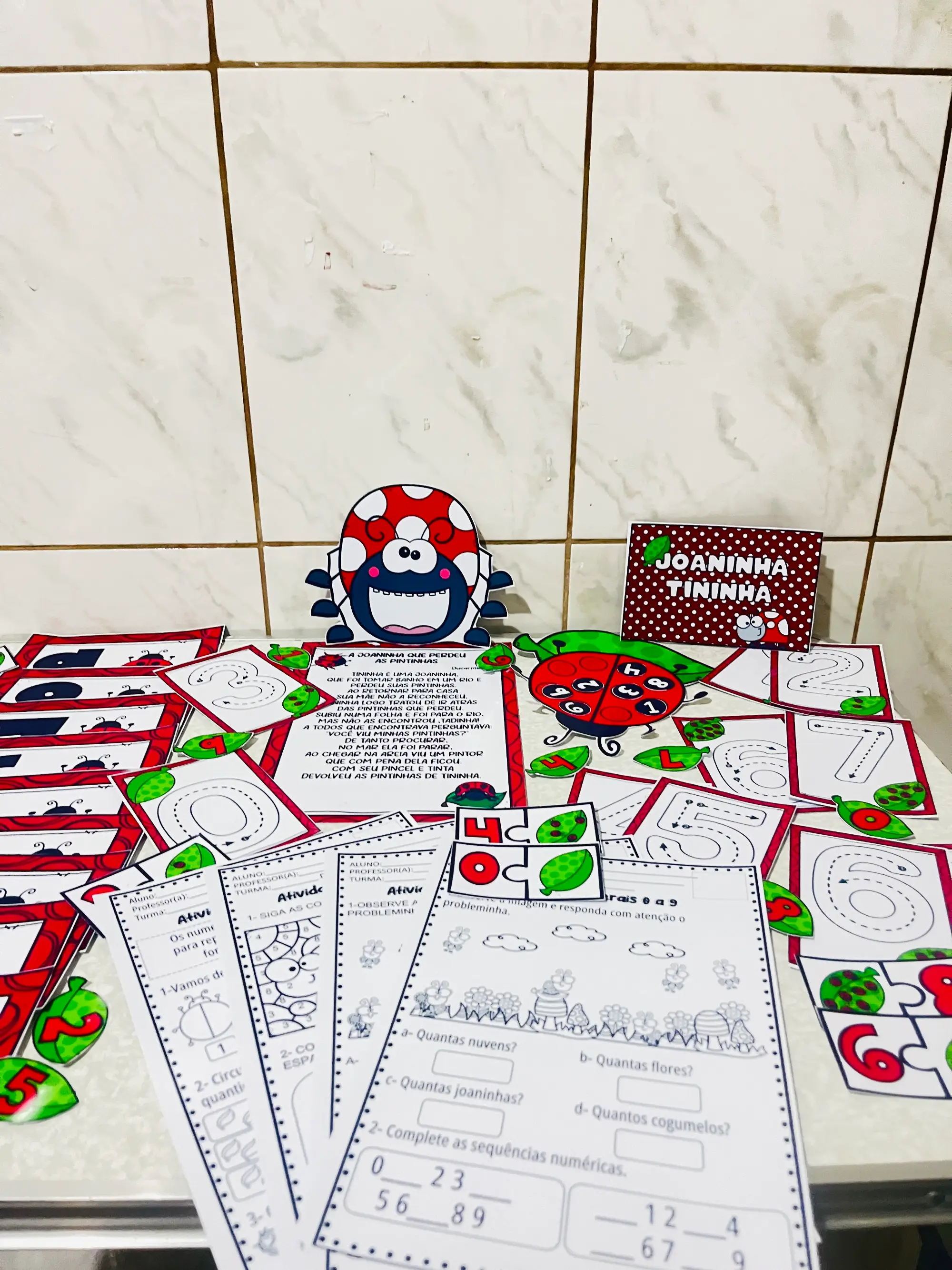 Atividades A Joaninha que Perdeu as Pintinhas para Educação Infantil — amostra 5: Combo educativo A Joaninha que Perdeu as…