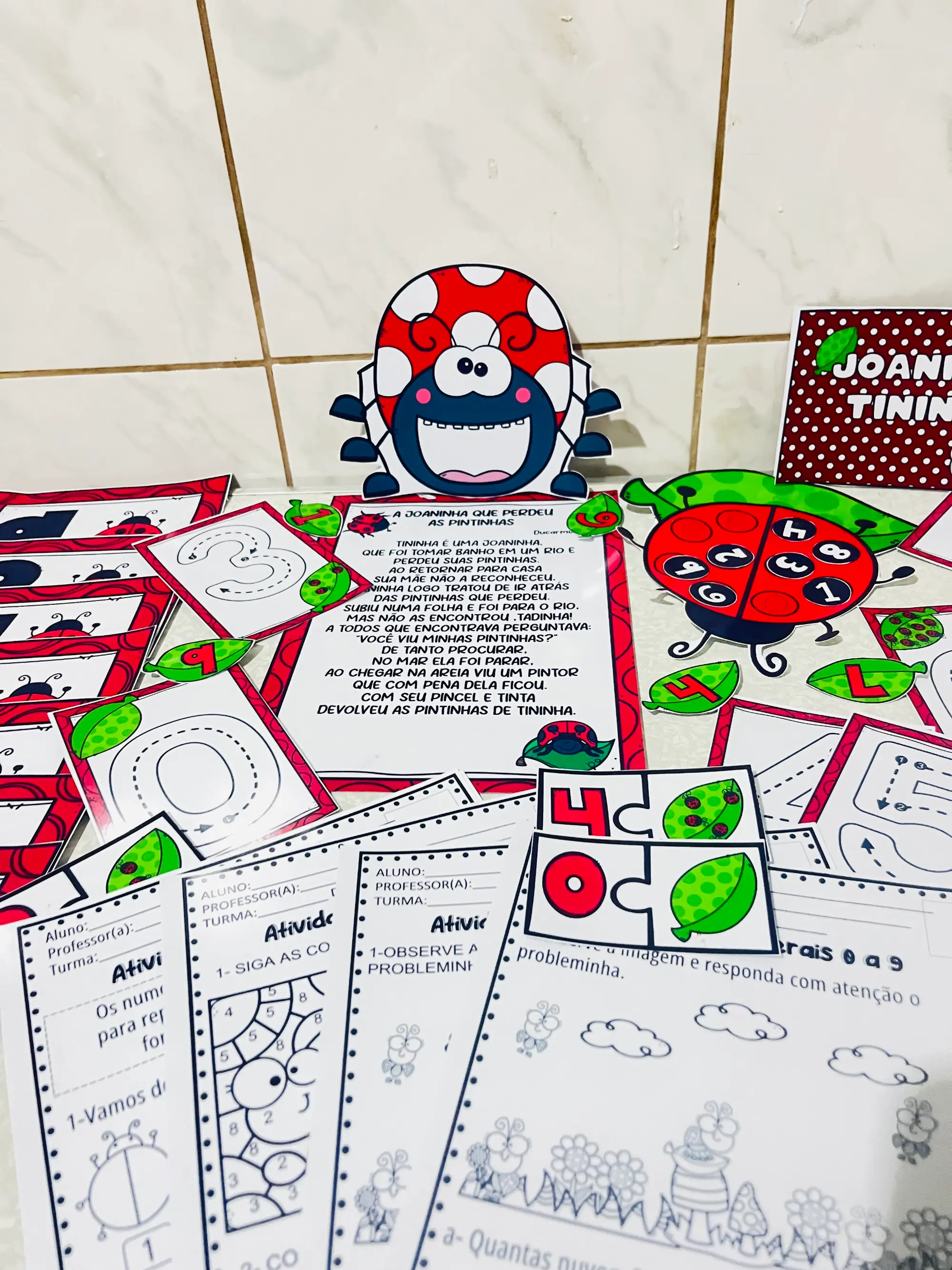 ATIVIDADES : A JOANINHA QUE PERDEU PINTINHAS EDUCAÇÃO INFANTIL — amostra 5: Arquivo Completo: A Joaninha que Perdeu as…