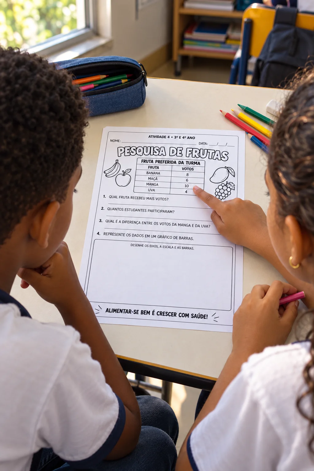 Atividades Alimentação Saudável com BNCC em PDF — amostra 2: O que você encontra no material?