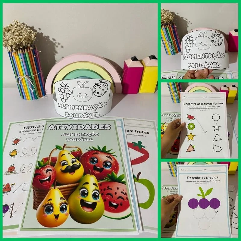 Atividades Alimentação Saudável para Educação Infantil | PDF para Imprimir — Jogos pedagógicos para Educação Infantil:…