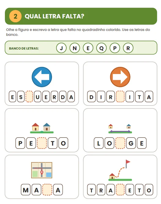 ATIVIDADES: APRENDENDO A SE LOCALIZAR - GEOGRAFIA ANOS INICIAIS — amostra 4: O Caderno de Atividades – Aprendendo a se…