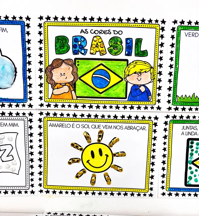 Atividades As Cores do Brasil - Dia da Bandeira – PDF para Imprimir | Educação Infantil — amostra 2: Sobre o Atividades As…