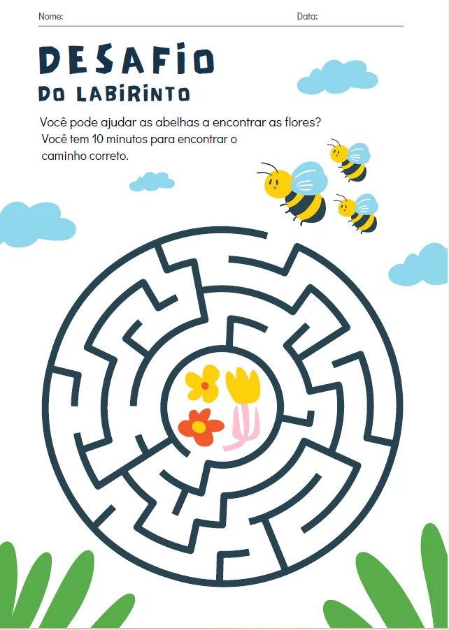 ATIVIDADES COGNITIVAS INFANTIS – APRENDER BRINCANDO! — amostra 4: Que tal estimular diferentes habilidades das crianças com…
