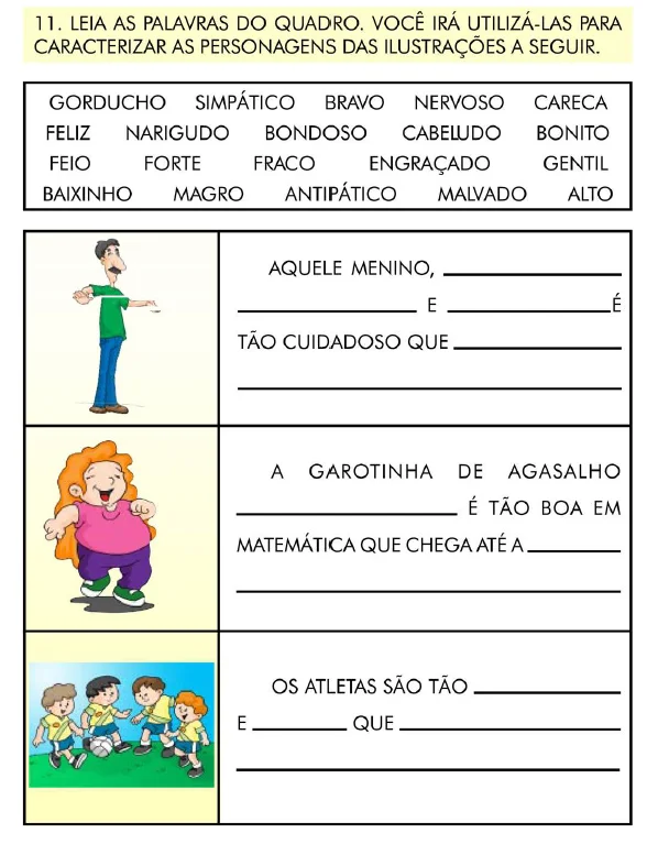 ATIVIDADES COM ADJETIVOS E PONTUAÇÃO - 19 PÁGINAS - ANOS INICIAIS — amostra 3: Essa apostila reúne atividades variadas que…