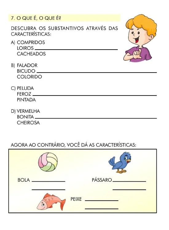 ATIVIDADES COM ADJETIVOS E PONTUAÇÃO - 19 PÁGINAS - ANOS INICIAIS — amostra 4: Essa apostila reúne atividades variadas que…