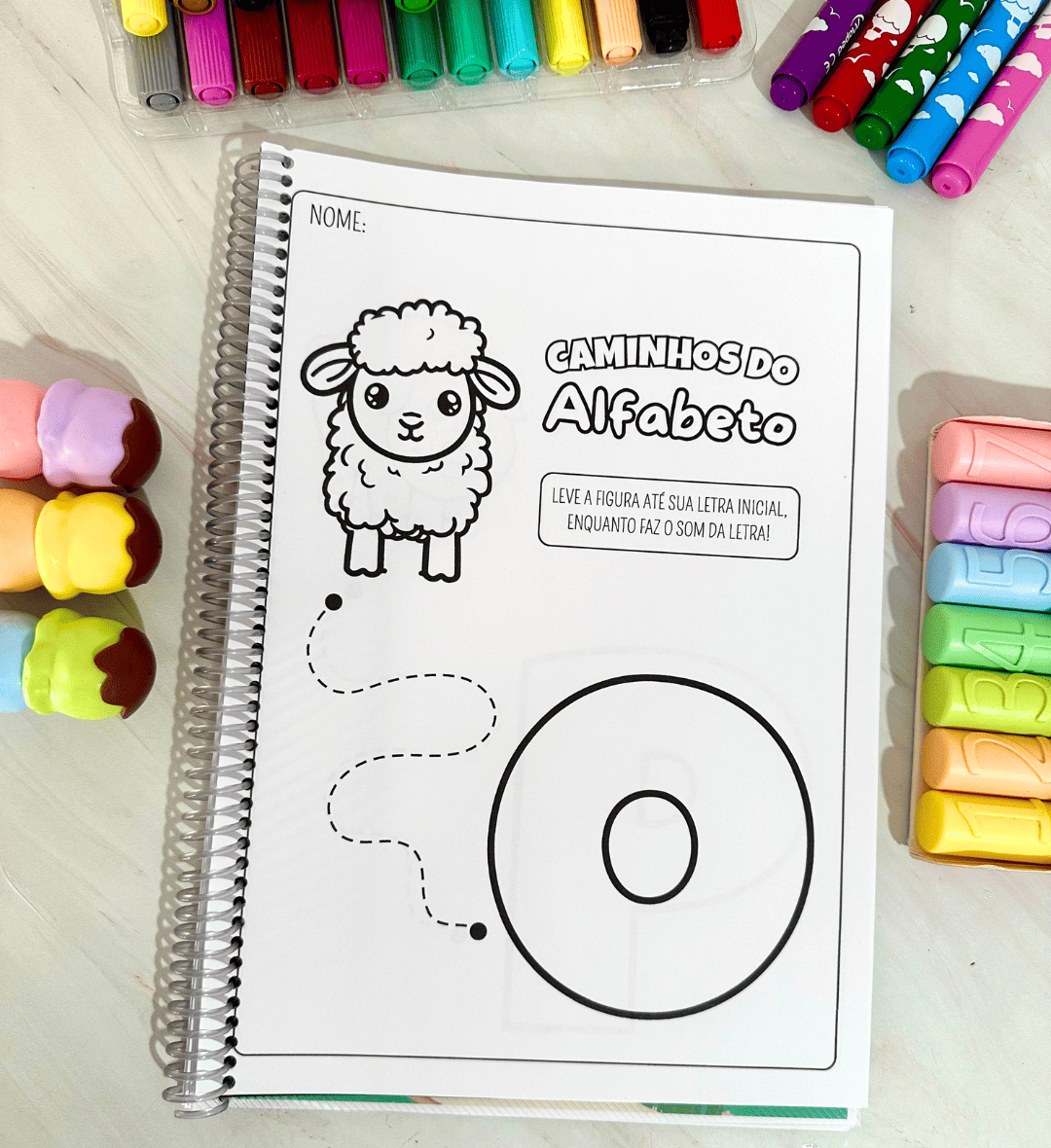 Atividades com Alfabeto: Caminhos para Pintar e Traçar — amostra 3: Como usar em sala de aula