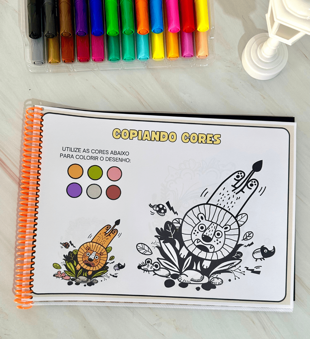 Atividades com Cores: Copiando Cores em PDF para Imprimir — amostra 1: Atividades com cores para explorar a pintura