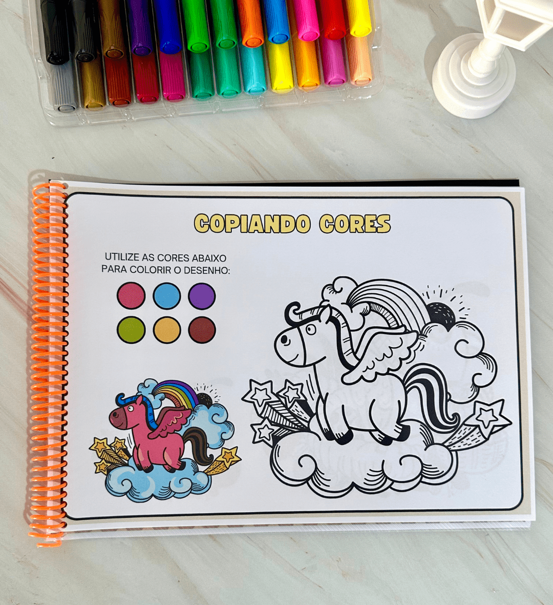 Atividades com Cores: Copiando Cores em PDF para Imprimir — amostra 3: Como usar em sala de aula