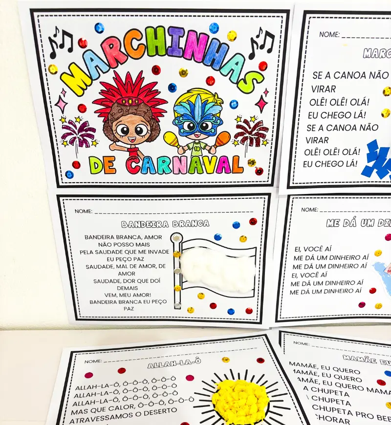 Atividades com Marchinhas de Carnaval: Artes na Educação Infantil — amostra 5: Explore 5 marchinhas de Carnaval em…