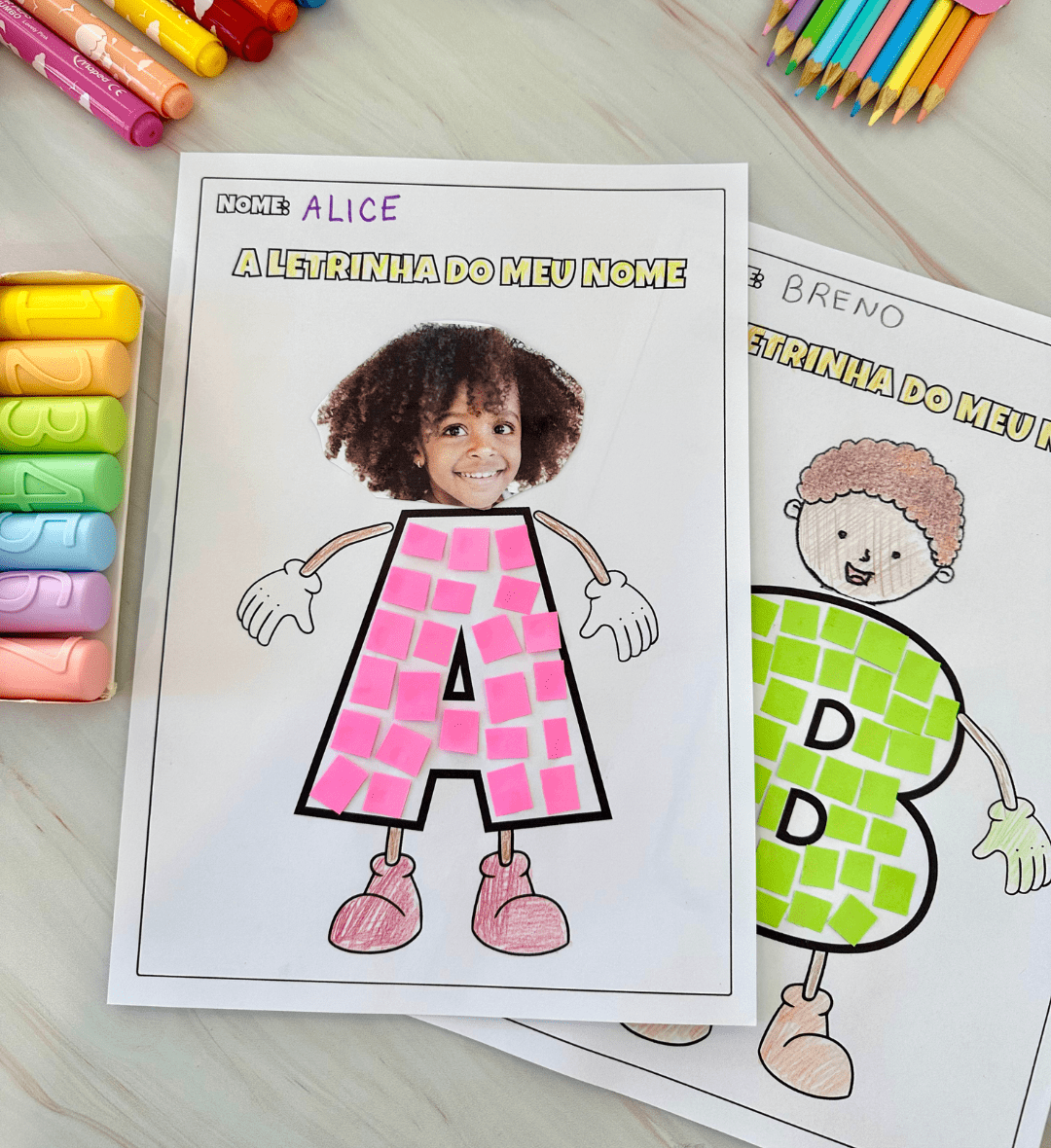 Atividades com Nome Próprio: Kit em PDF para Imprimir — amostra 1: Atividades com nome próprio para um aprendizado…