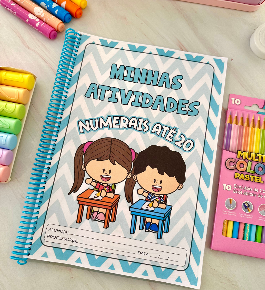 Atividades com numerais até 20: apostila de Matemática em PDF — Matemática para Educação Infantil: Trabalhe os numerais de…