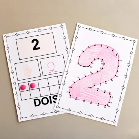 Atividades com Números de 0 a 10 – Educação Infantil e 1º Ano — amostra 2: 22 páginas de atividades com números de 0 a 10…