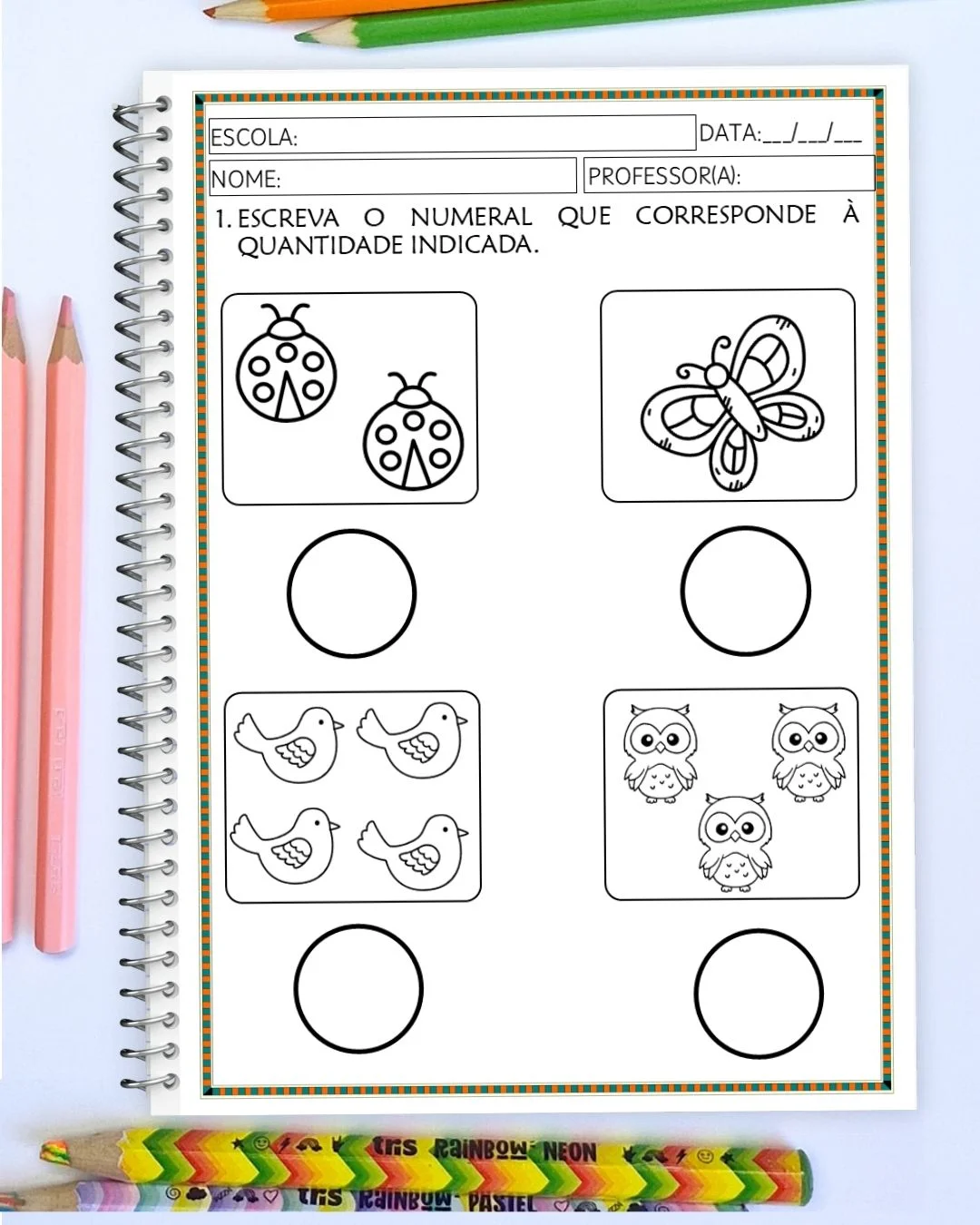 Atividades com Números de 0 a 10 – Educação Infantil — amostra 1: Atividades de matemática para trabalhar os números de 0 a…