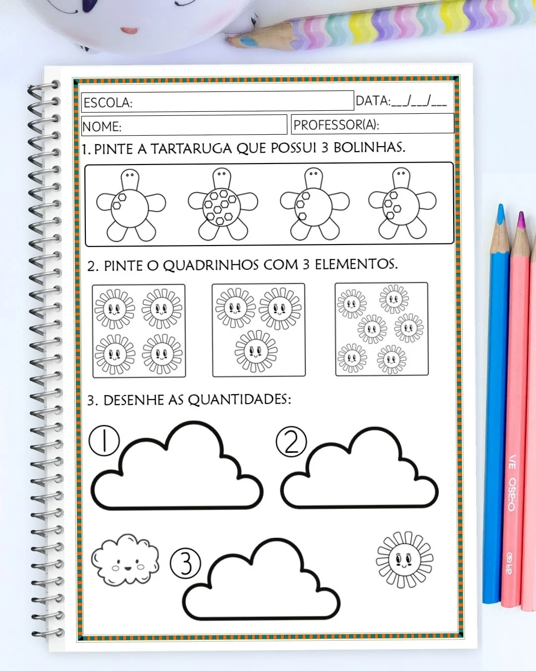Atividades com Números de 0 a 10 – Educação Infantil — amostra 4: Atividades de matemática para trabalhar os números de 0 a…
