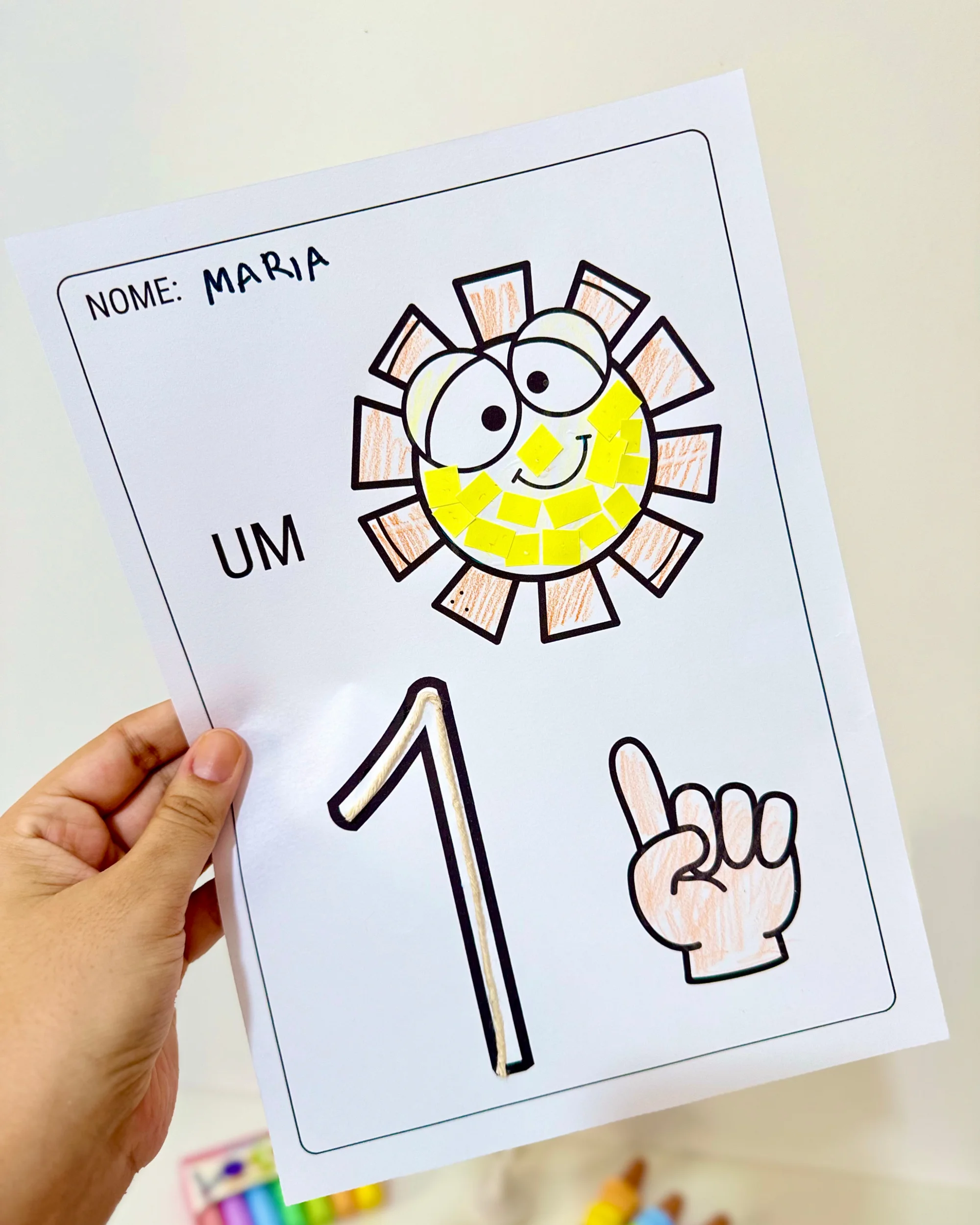Atividades com os numerais de 1 a 5 para Educação Infantil — amostra 1: Uma proposta simples e divertida para trabalhar os…