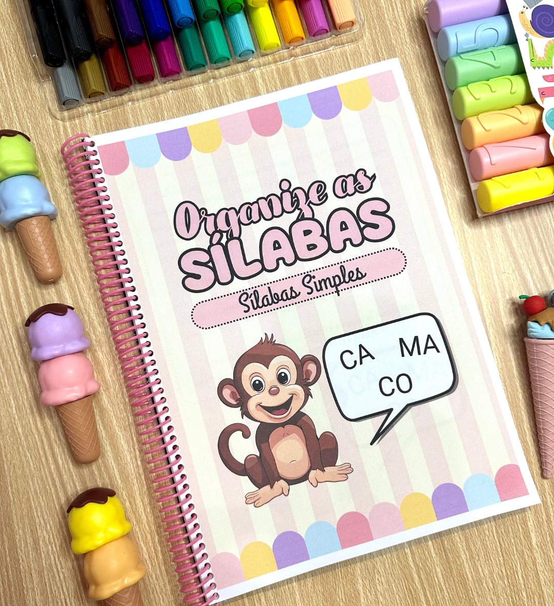 Atividades com Sílabas Simples: Organize e Forme Palavras — capa do material