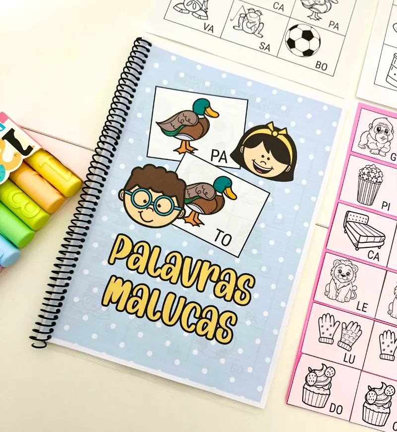 Atividades com Sílabas Simples: Palavras Malucas em PDF — Alfabetização para Educação Infantil: Trabalhe a leitura e a…