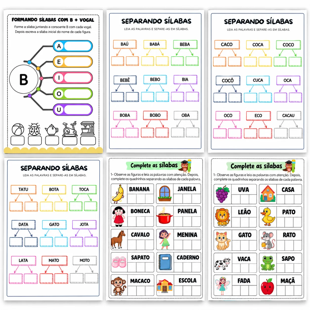 Atividades com Sílabas Simples para Alfabetização – Apostila em PDF — amostra 1: Apostila de Sílabas Simples – 103 Páginas…