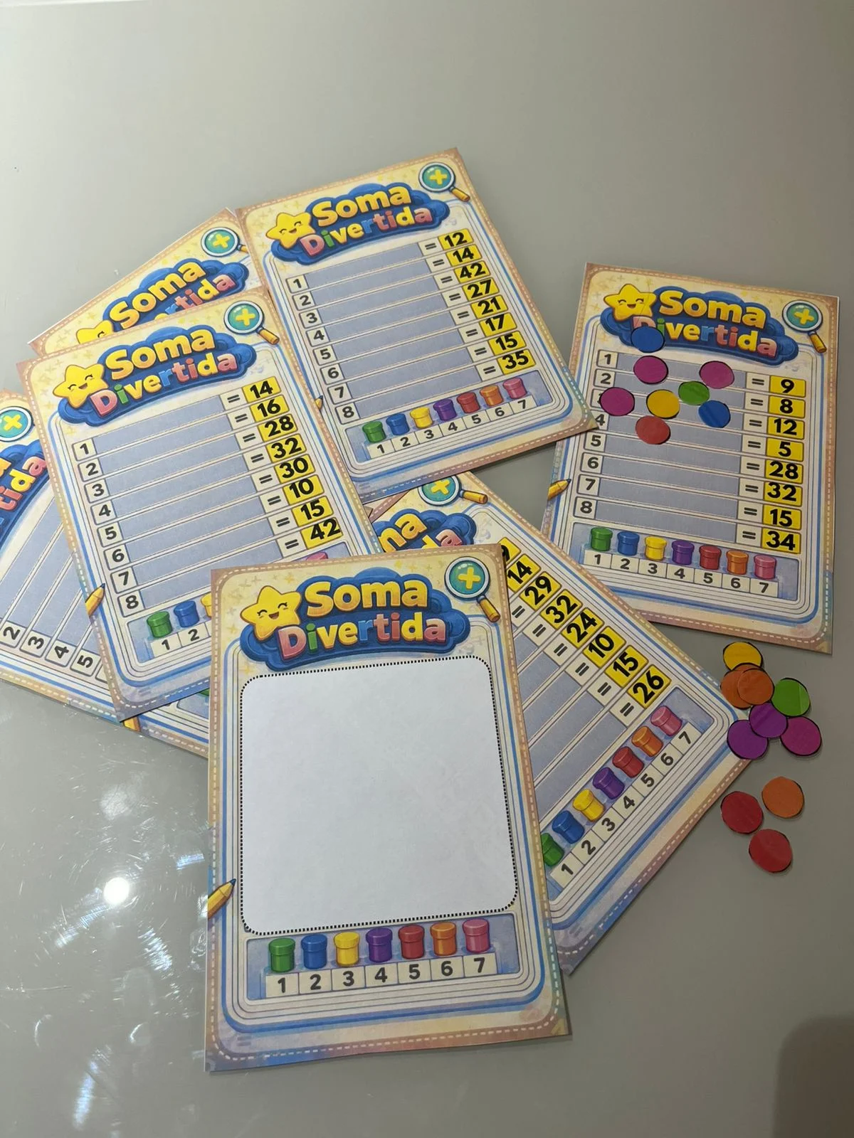 Atividades com soma divertida-matemática anos iniciais. — capa do material