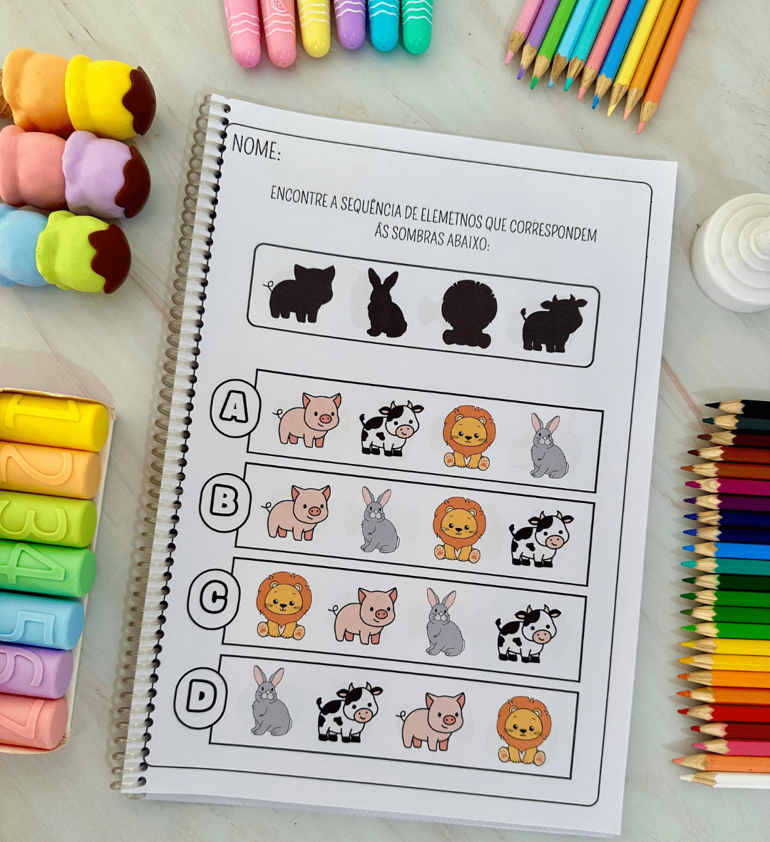 Atividades com Sombras: Percepção Visual em PDF — amostra 3: Como usar em sala de aula