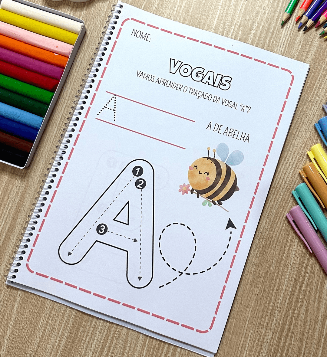 Atividades com Vogais: Apostila de Alfabetização em PDF — amostra 3: Como usar em sala de aula