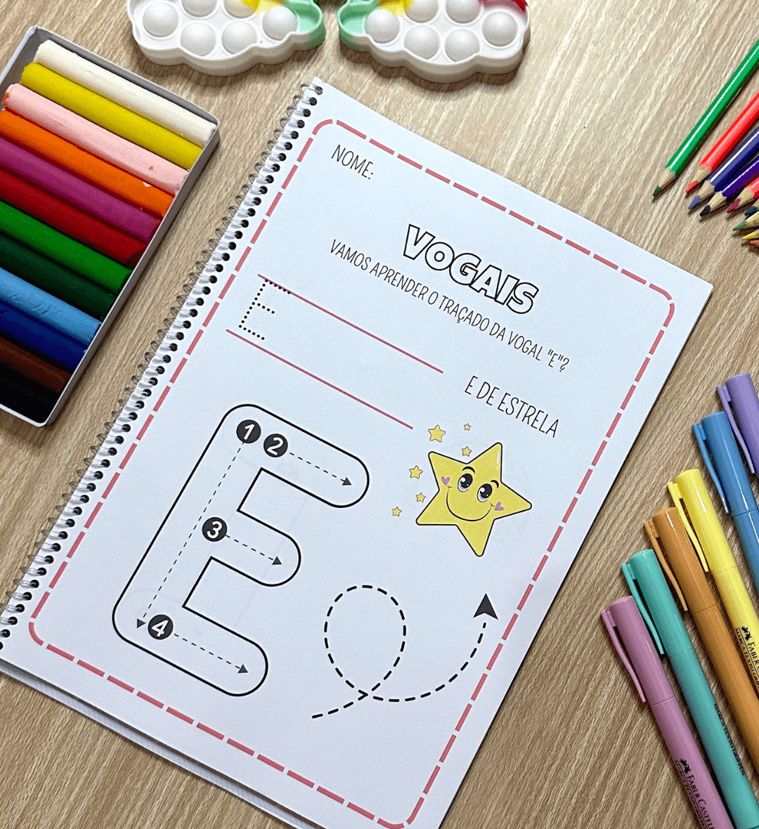 Atividades com Vogais: Apostila de Alfabetização em PDF — amostra 4: Para quem é indicada