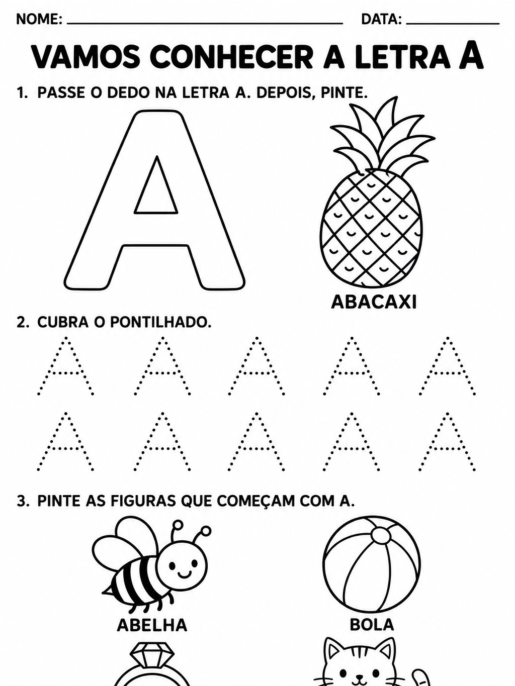 Atividades com Vogais para Educação Infantil – 4 e 5 Anos — amostra 1: Atividades com vogais para educação infantil Atividades com Vogais para Educação Infantil – 4 e 5 Anos — amostra 1: Atividades com vogais para educação infantil