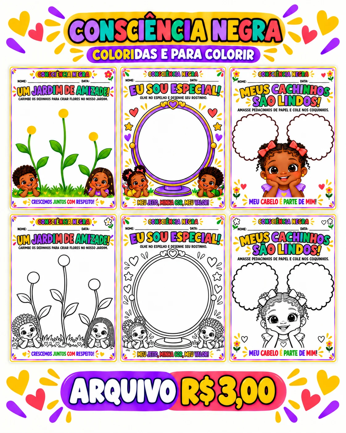 Atividades Consciência Negra – Educação Infantil — capa do material