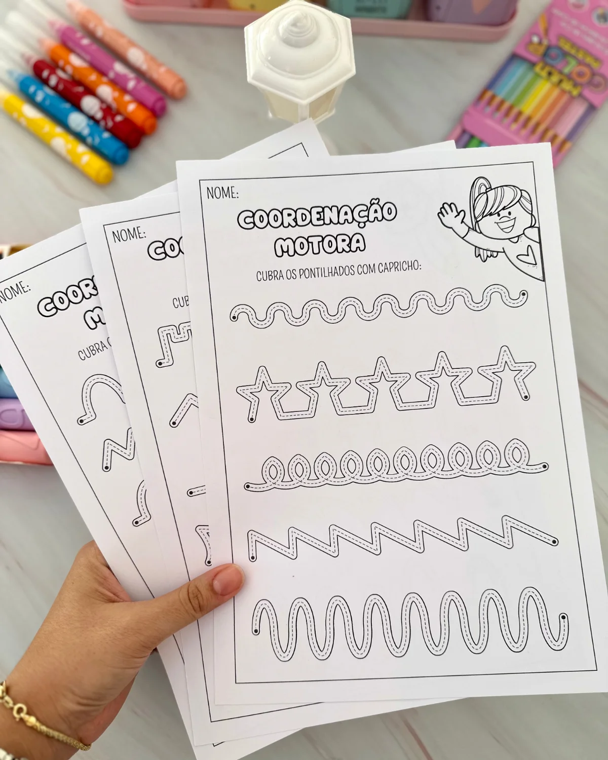 Atividades Coordenação motora fina - educação infantil — amostra 3: Atividade para trabalhar coordenação motora com as…
