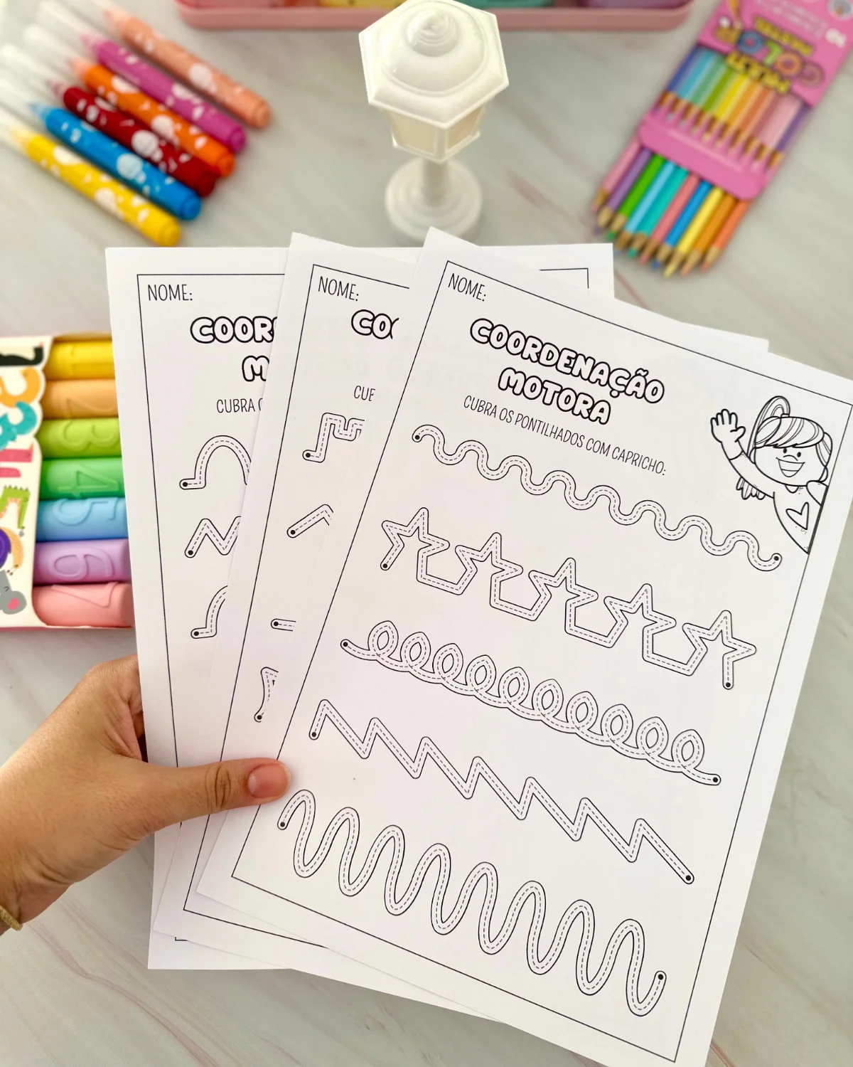 Atividades Coordenação motora fina - educação infantil — Alfabetização para Educação Infantil: Atividade para trabalhar…
