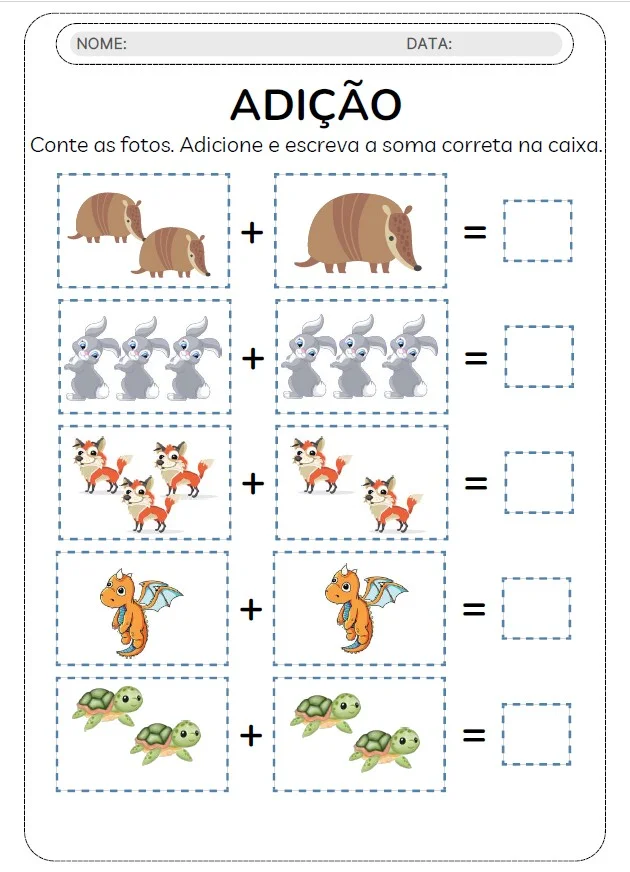 ATIVIDADES DE ADIÇÃO E SUBTRAÇÃO - ALFABETIZAÇÃO MATEMÁTICA — amostra 4: Chega de trabalhar as operações apenas com continhas