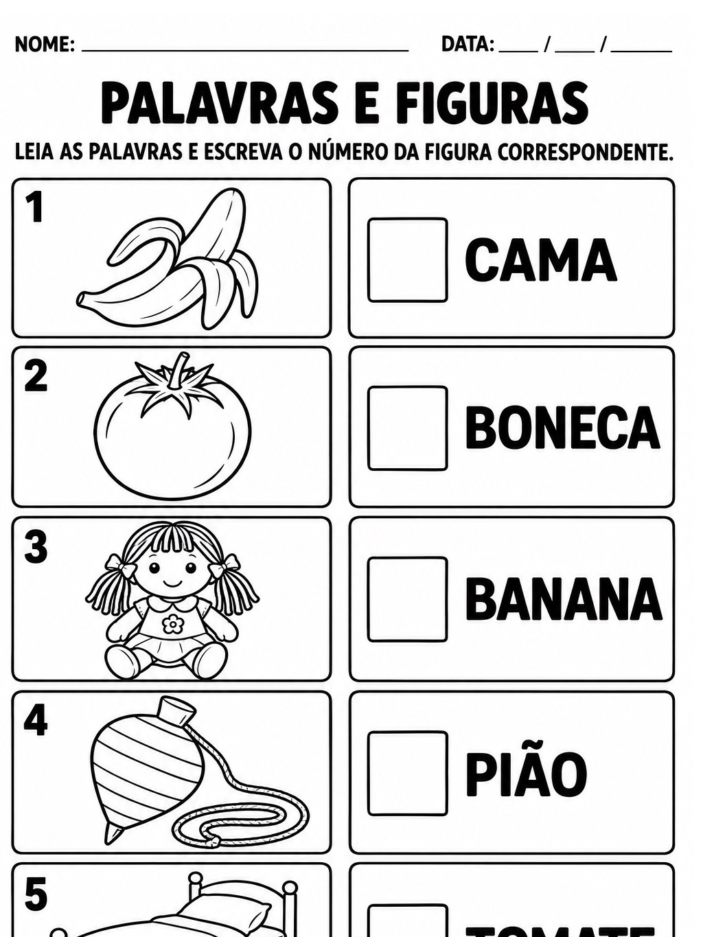 Atividades de Alfabetização 1º e 2º Ano para Imprimir — amostra 5: 5 atividades de alfabetização para o 1º e 2º ano, com…