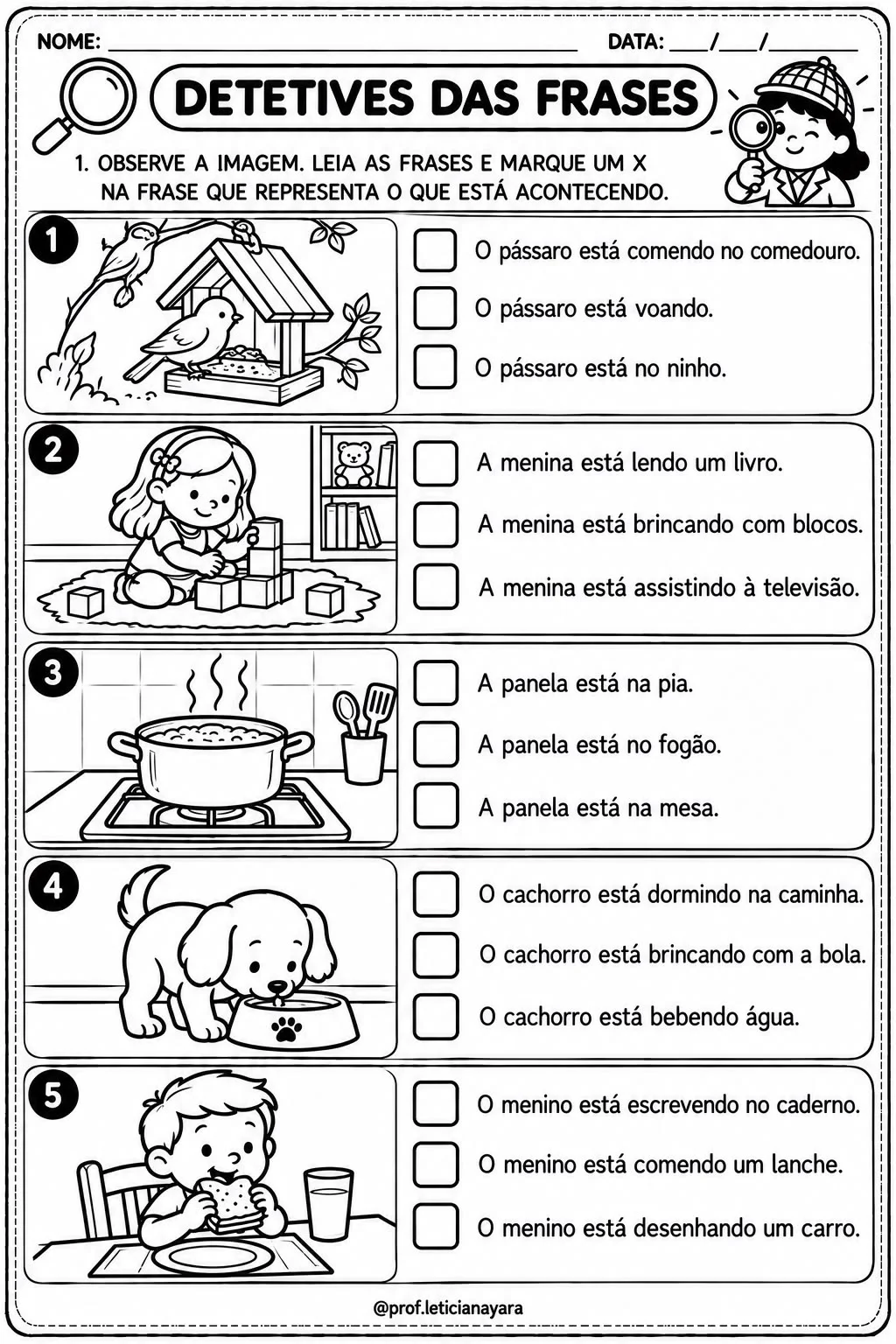 Atividades de Alfabetização - Consciência fonológica e Leitura — amostra 5: Atividades de alfabetização com consciência… Atividades de Alfabetização - Consciência fonológica e Leitura — amostra 5: Atividades de alfabetização com consciência…