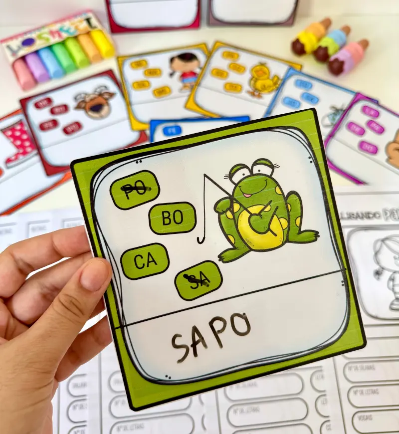 Atividades de alfabetização: Kit Analisando Palavras em PDF — amostra 3: Como usar o kit em sala de aula
