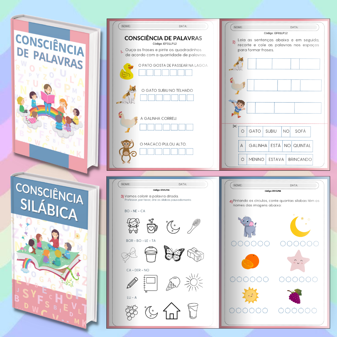 Atividades de Alfabetização: Kit Básico com 7 Cadernos — amostra 3: Como usar em sala de aula