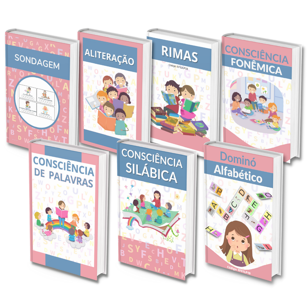 Atividades de Alfabetização: Kit Básico com 7 Cadernos — Alfabetização para Todas as séries: Organize suas propostas de…